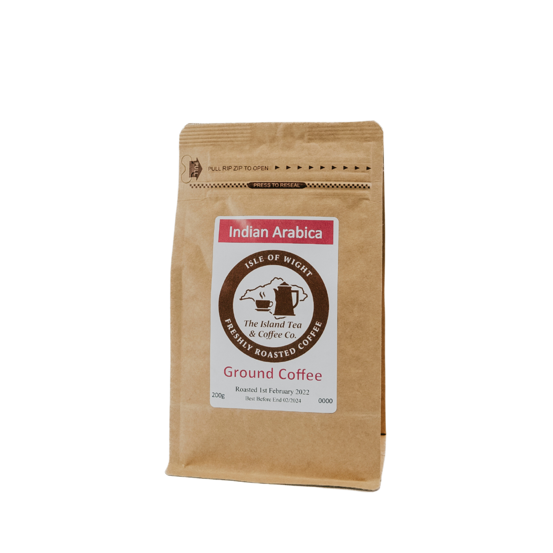Freshly Roasted Indian Ground Coffee 200g The Island Tea & Coffee Co.
